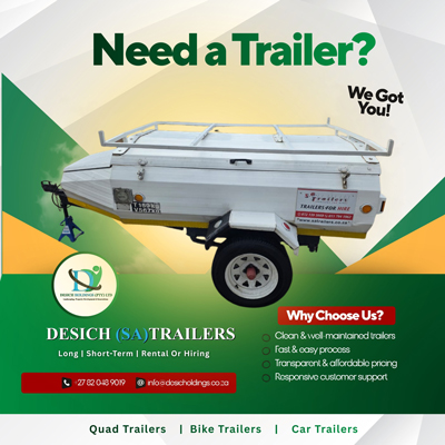 6FT Venter Luggage Trailer for hire in Johannesburg