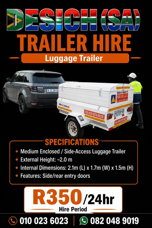 Luggage Trailer for hire in Johannesburg
